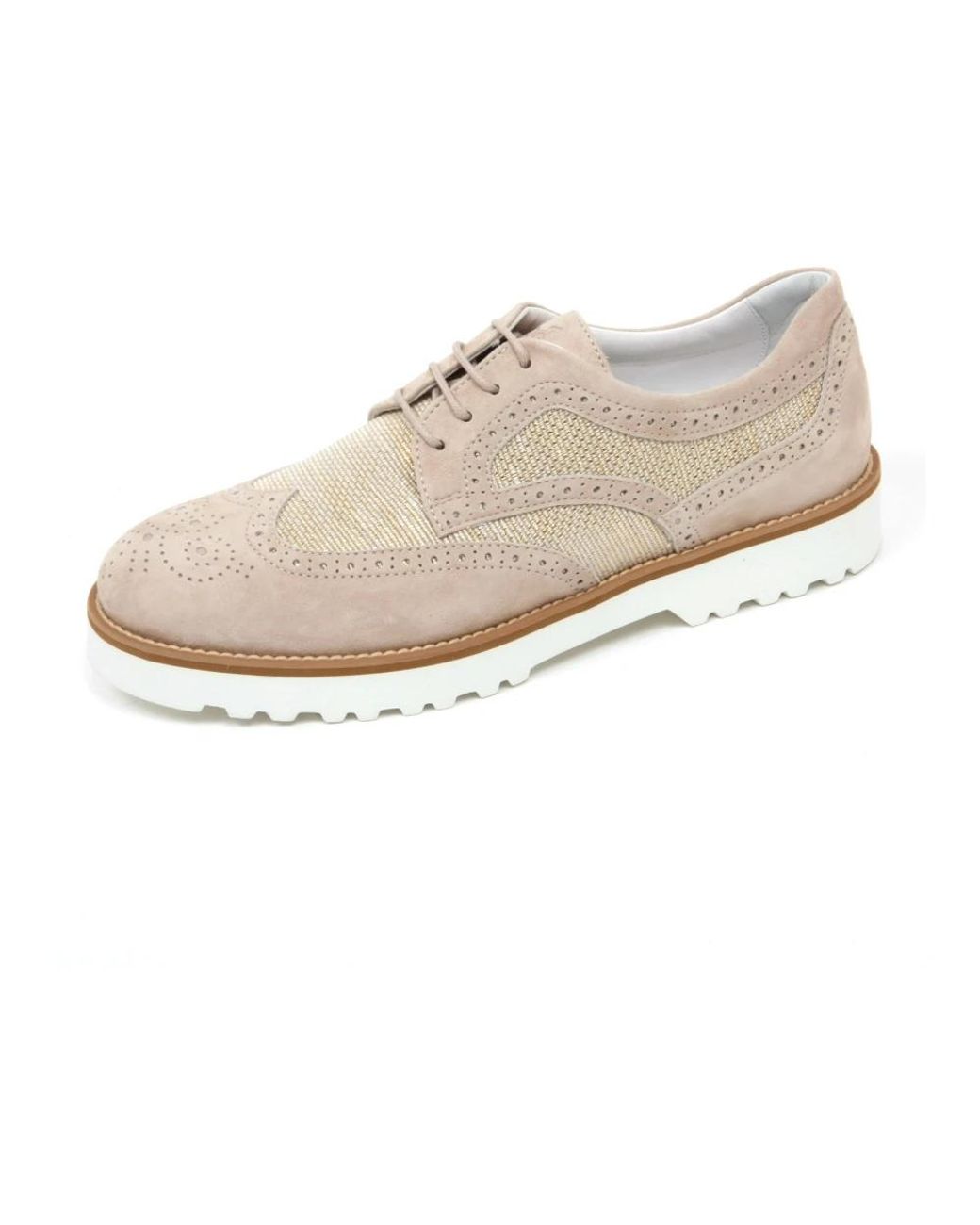 Hogan White Laced Shoes