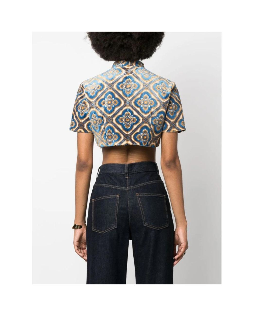 Etro Blue Blouses