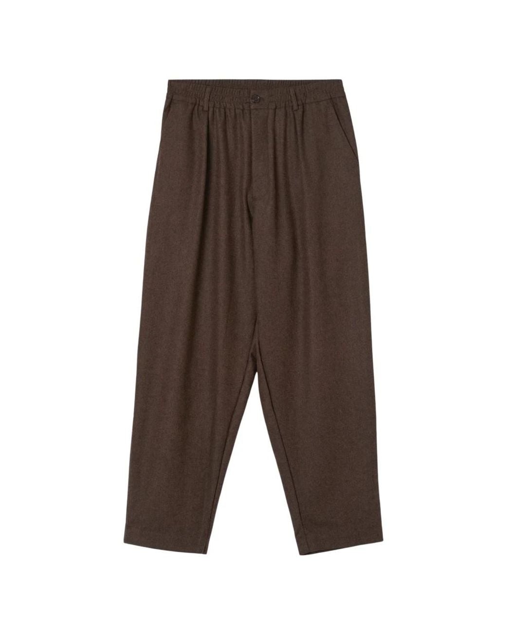 Universal Works Brown Straight Trousers for men