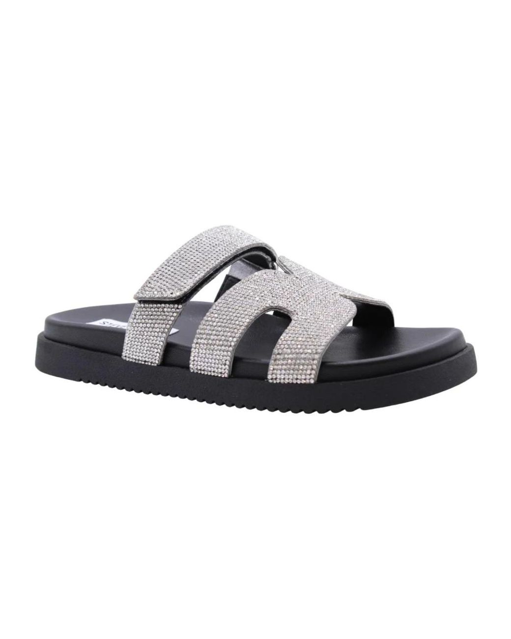 Steve Madden Black Sliders