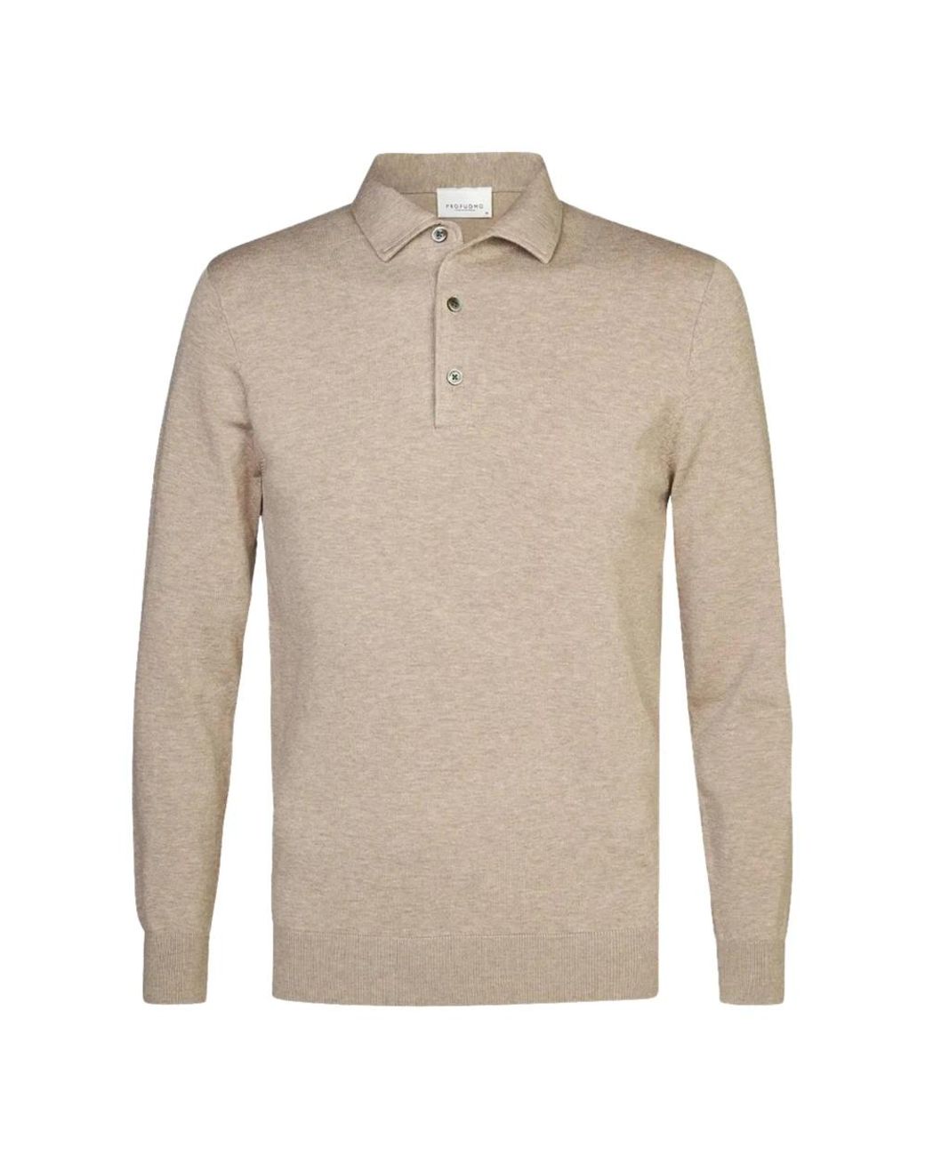 Profuomo Natural Round-Neck Knitwear for men
