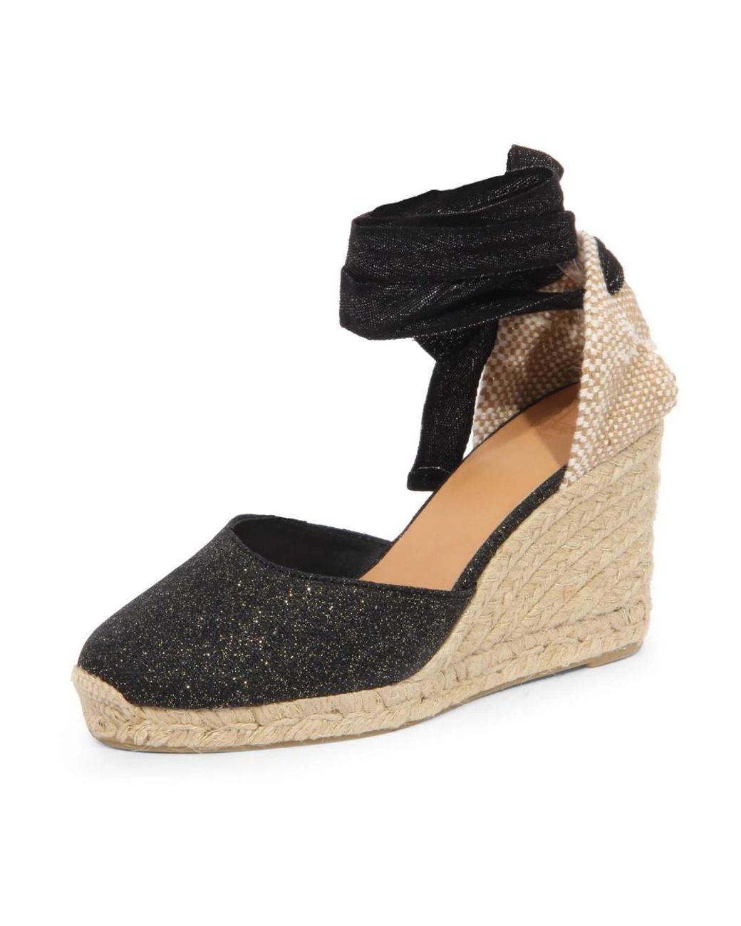 Castaner Black Wedges