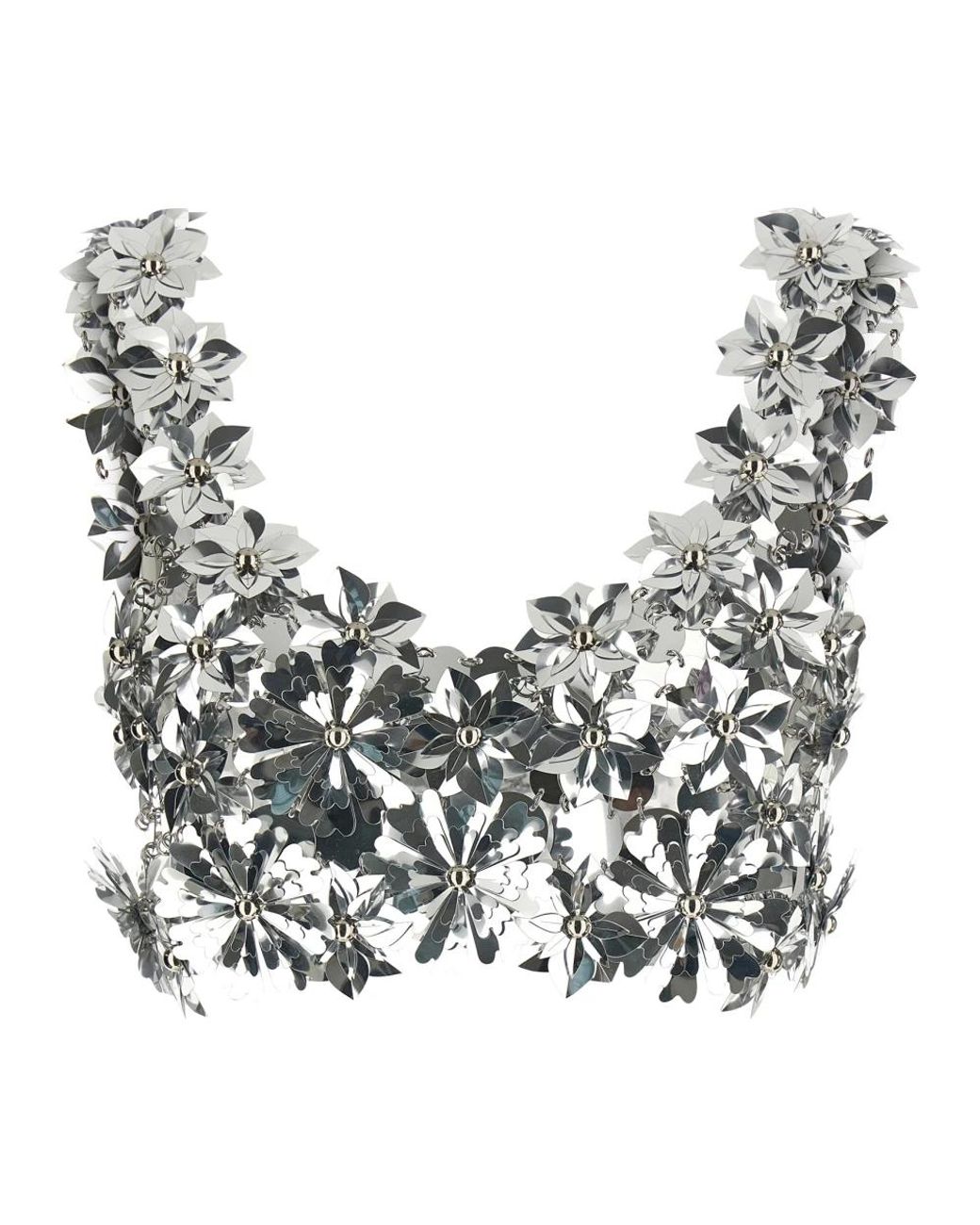 Rabanne Gray Sleeveless Tops