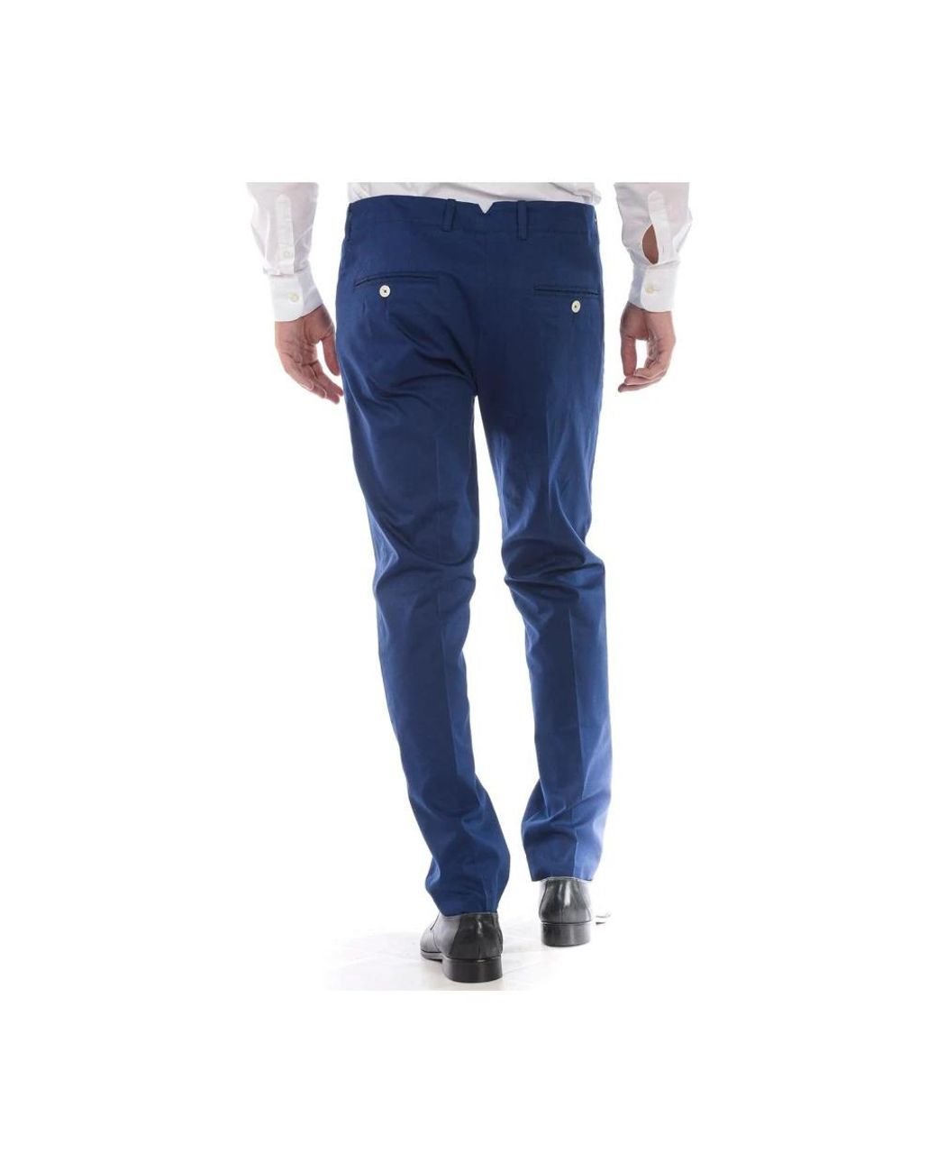 Daniele Alessandrini Blue Suit Trousers for men
