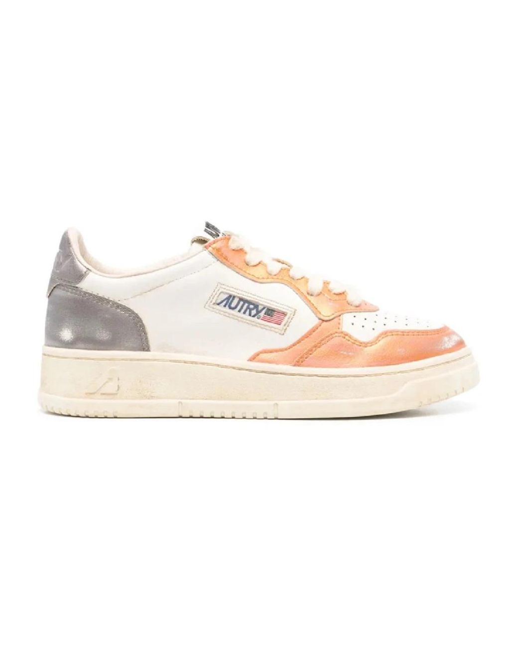 Autry Pink Super Vintage Low Sneakers