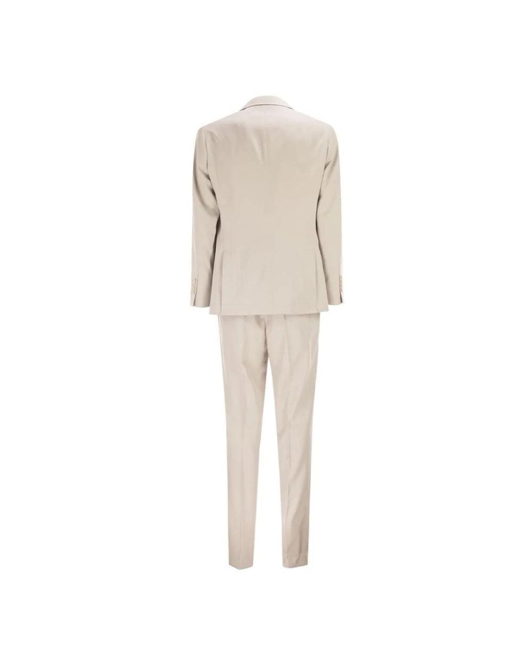 Brunello Cucinelli Natural Single Breasted Suits for men