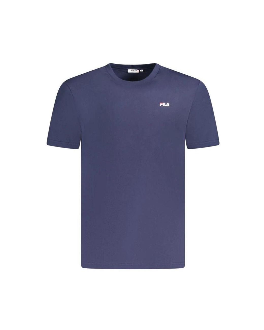 Fila Tops ,Blauw ,Katoen Blauw Katoen T-Shirt in het Blue voor heren
