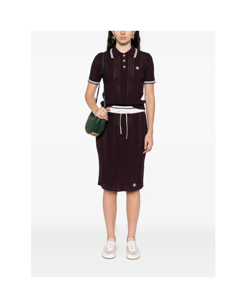 Casablanca Purple Midi Skirts