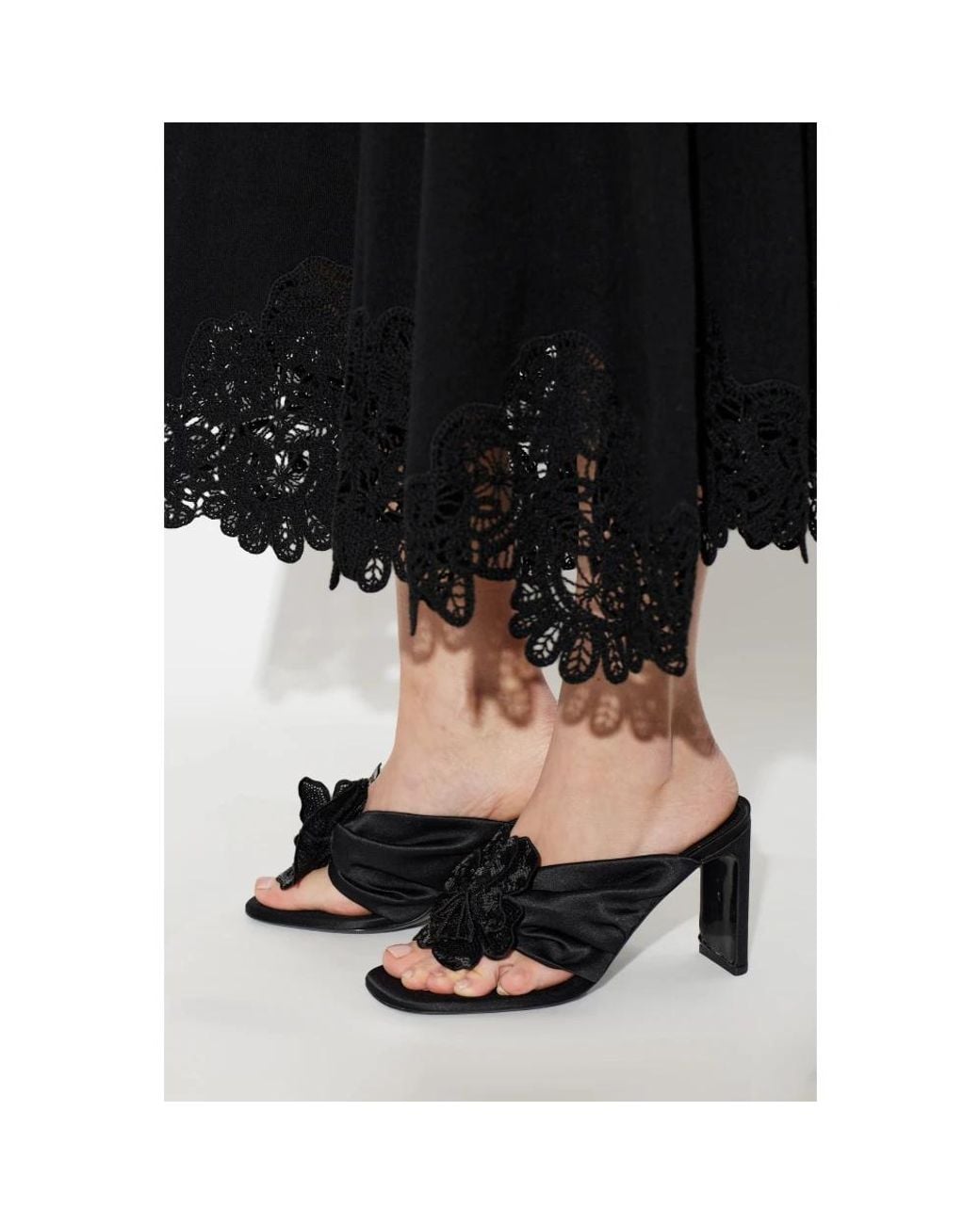 ROTATE BIRGER CHRISTENSEN Black Heeled Mules