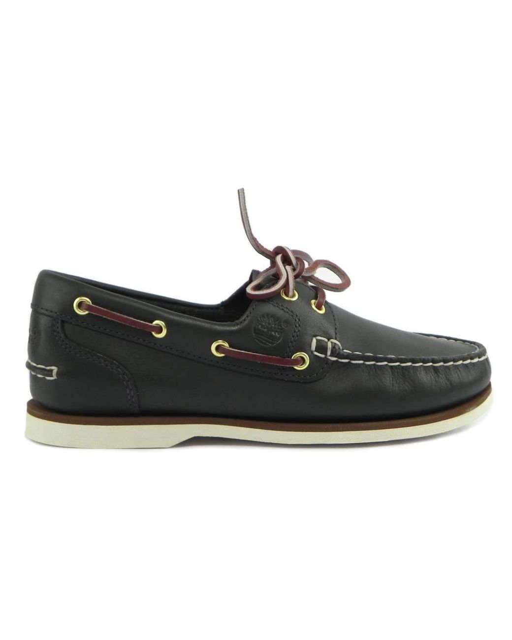 Timberland Black Boat Shoes for men