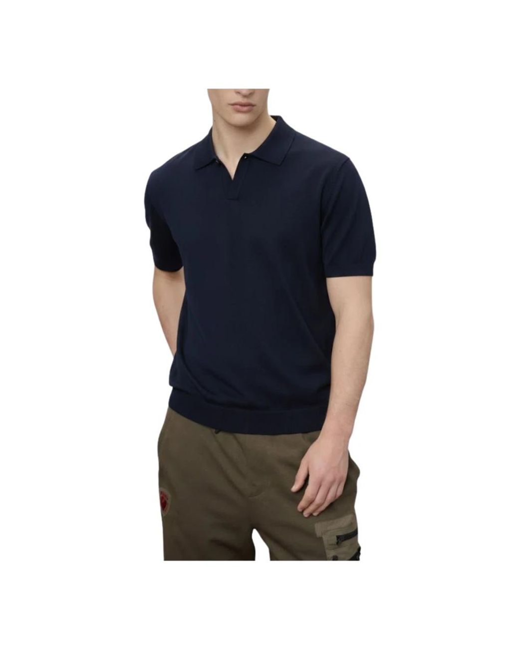 Polo Shirts Blauer de hombre de color Blue