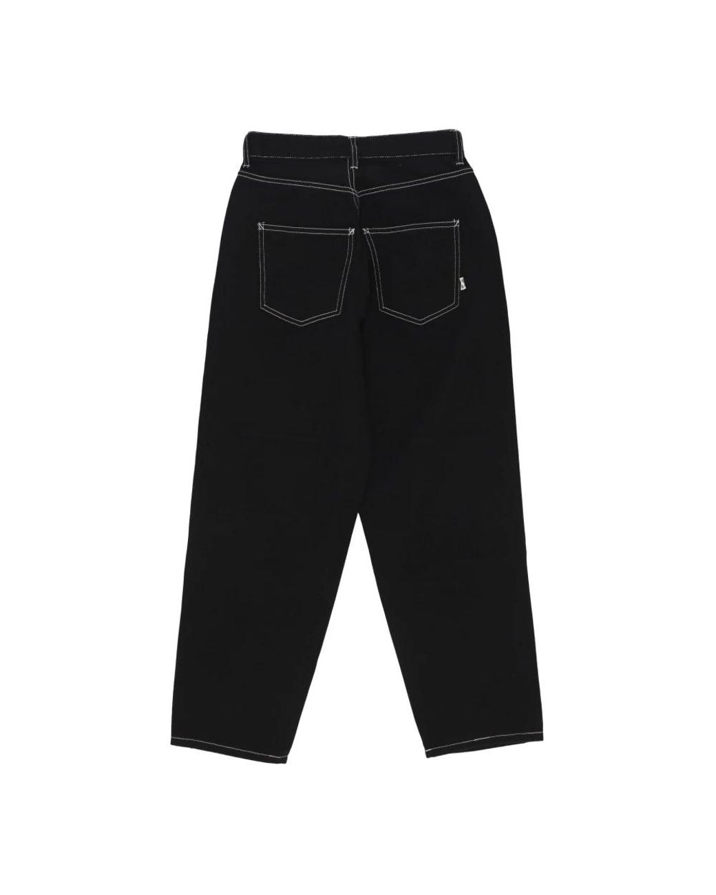 Huf Black Loose Fit Jeans for men