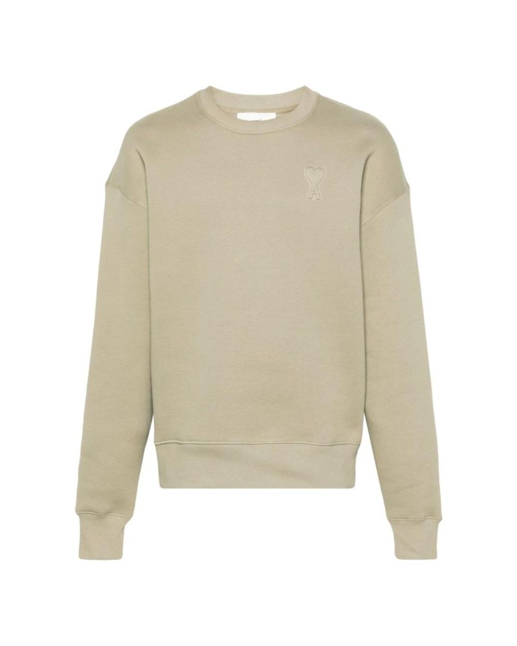 AMI Natural Round-Neck Knitwear