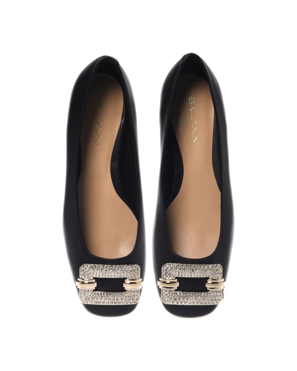 Baldinini Black Ballerina Shoes