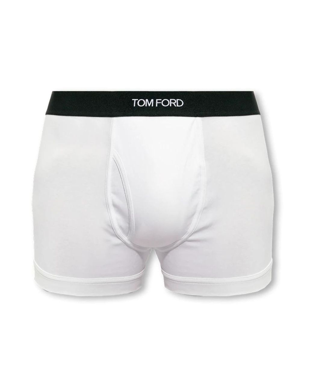 Tom Ford Ondergoed ,Wit ,Katoen Boxers Met Logo in het White voor heren