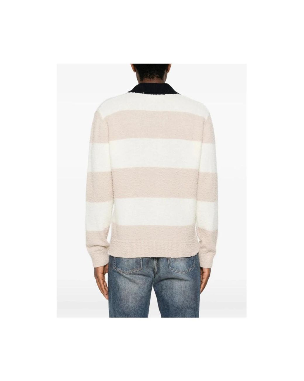 ATOMOFACTORY White V-Neck Knitwear for men