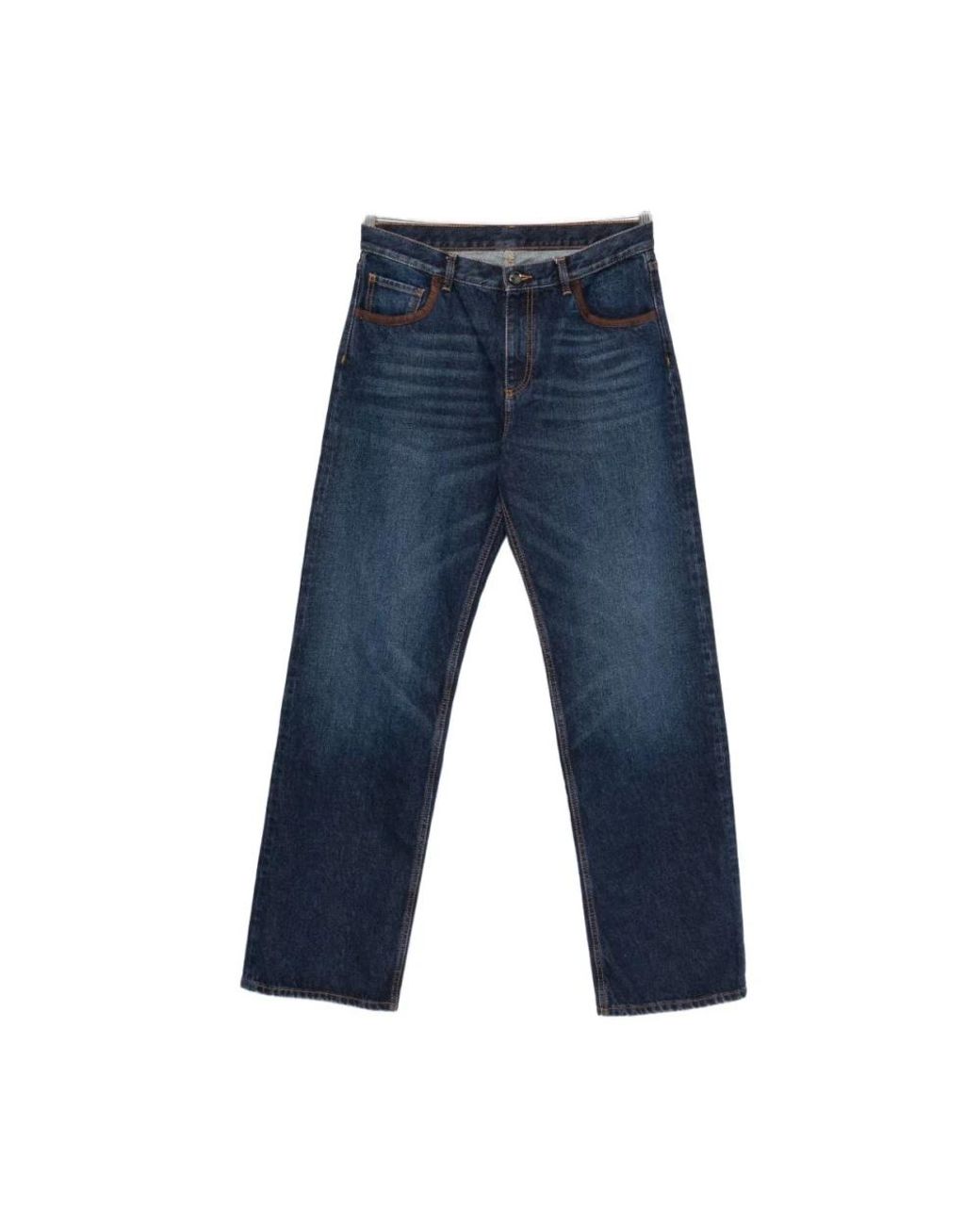 Etro Blue Straight Fit Jeans for men