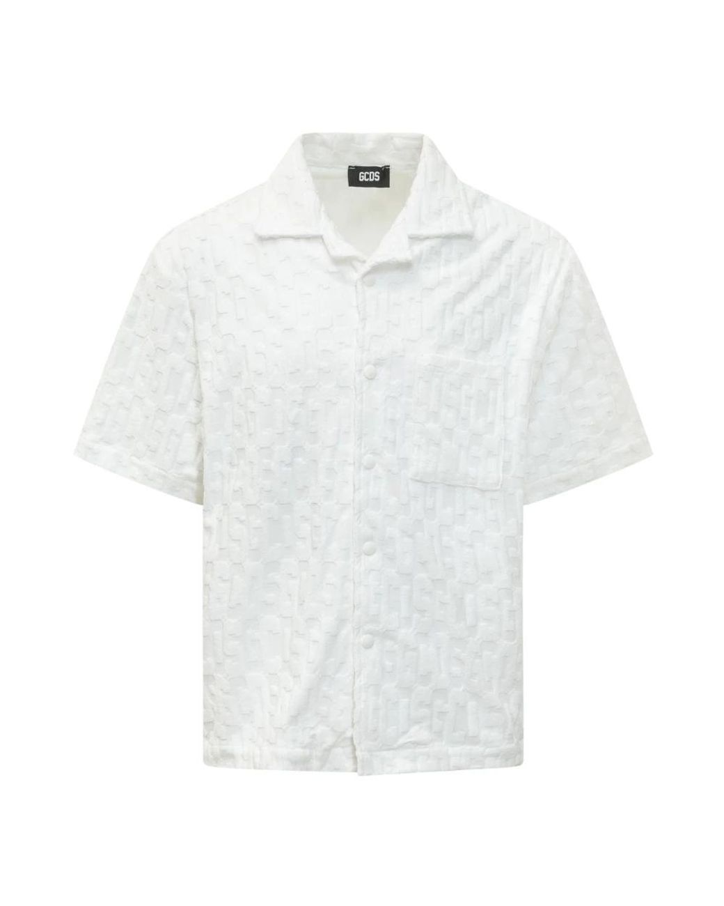 Gcds White Short Sleeve Shirts for men