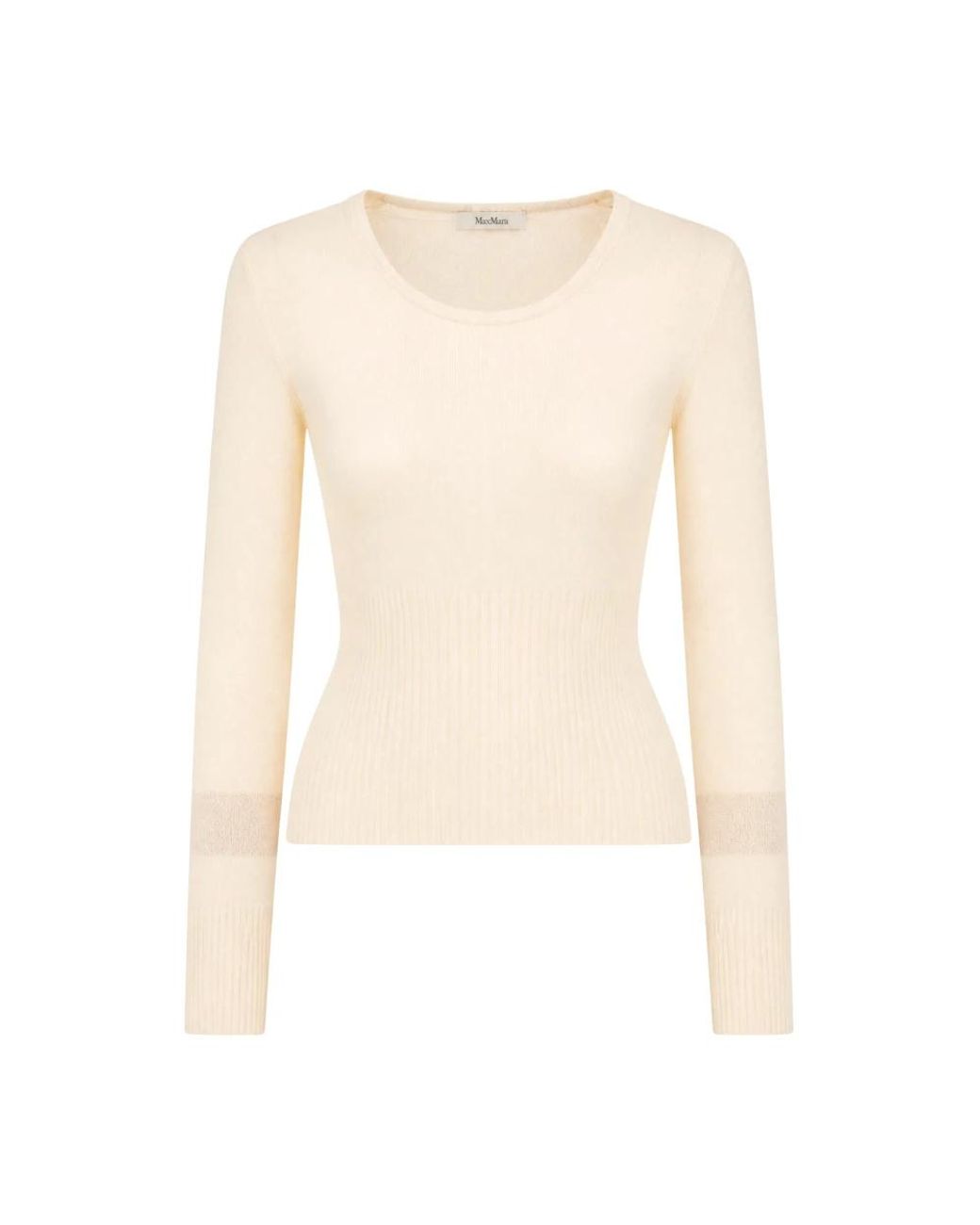 Max Mara Natural Round-Neck Knitwear
