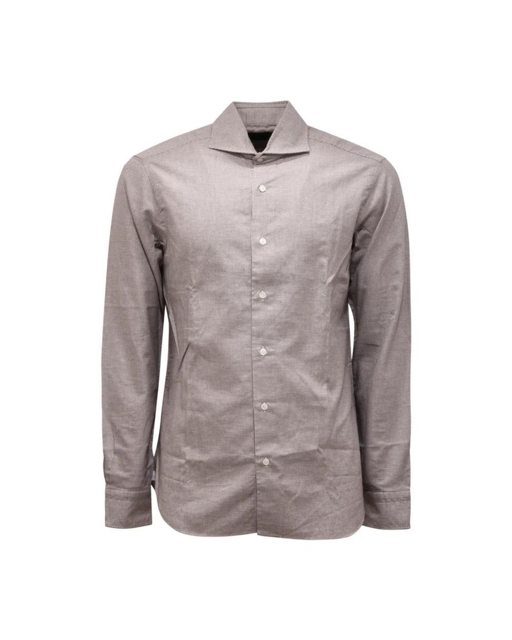 Barba Napoli Brown Casual Shirts for men