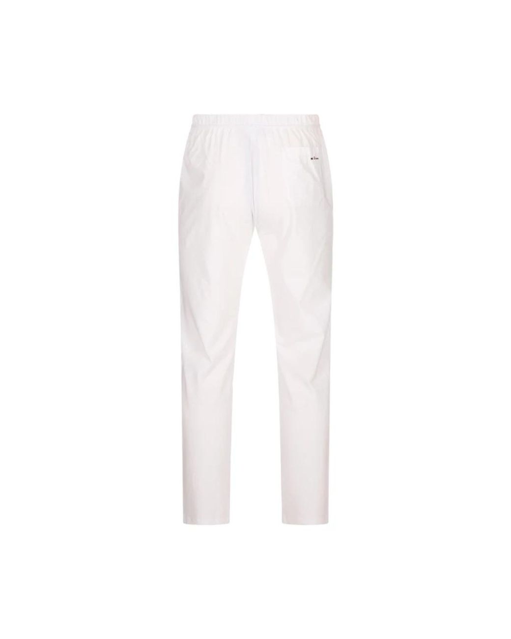 Kiton White Slim-Fit Trousers for men