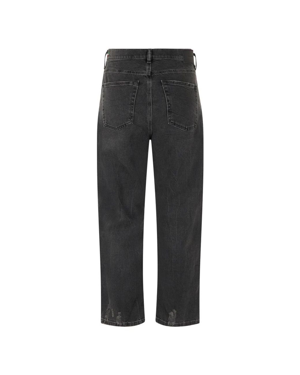 DIESEL Gray Straight Fit Jeans