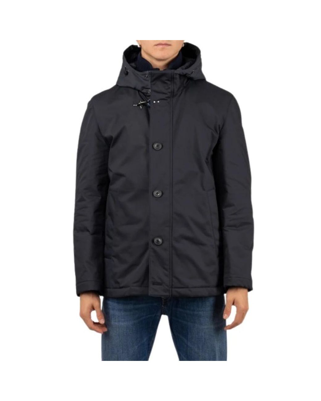 Fay Jassen ,Blauw ,Leer Blouson in het Black voor heren