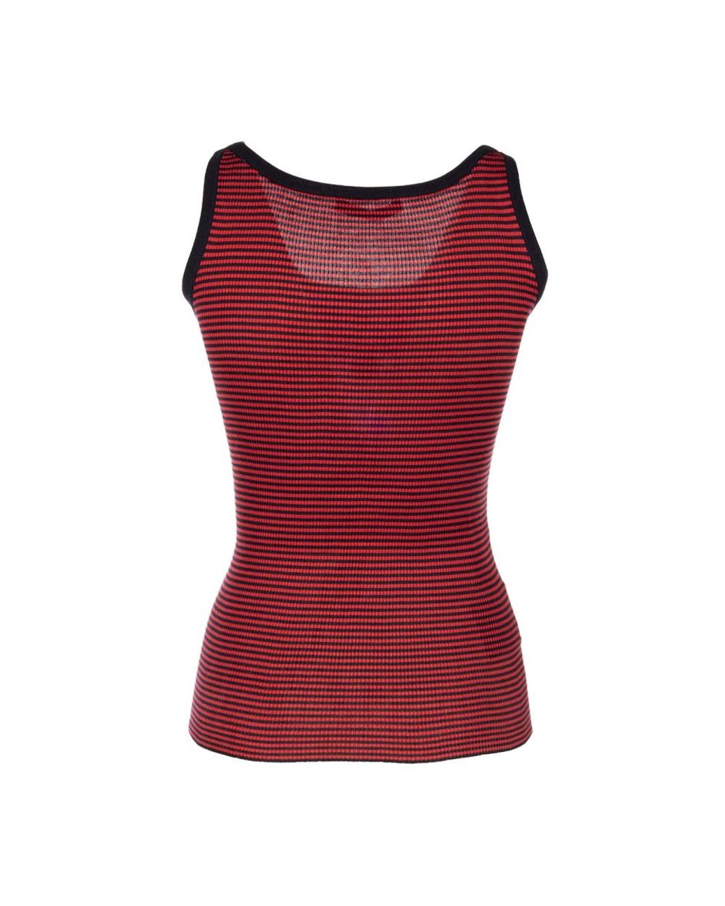 Prada Red Sleeveless Tops