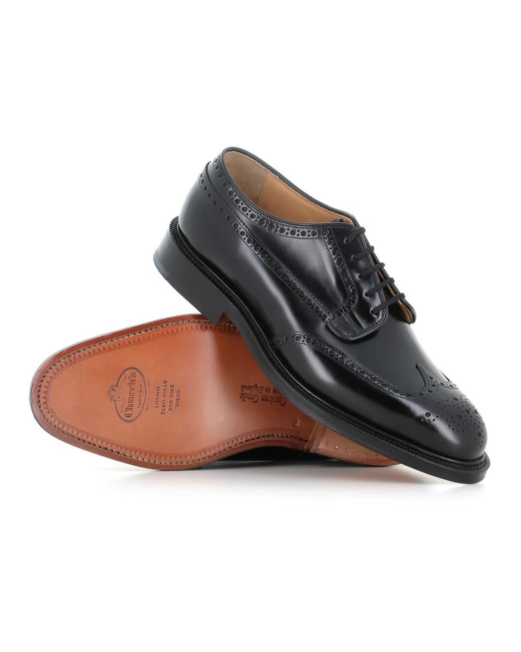 Church's Black Laced Shoes for men