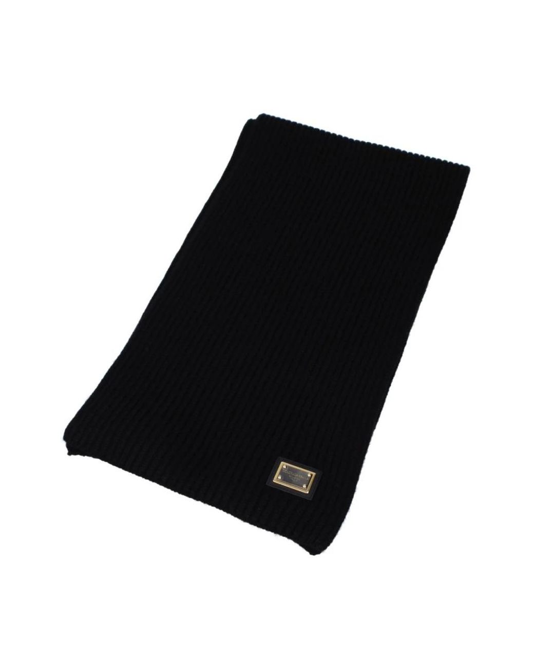 Dolce & Gabbana Black Winter Scarves for men
