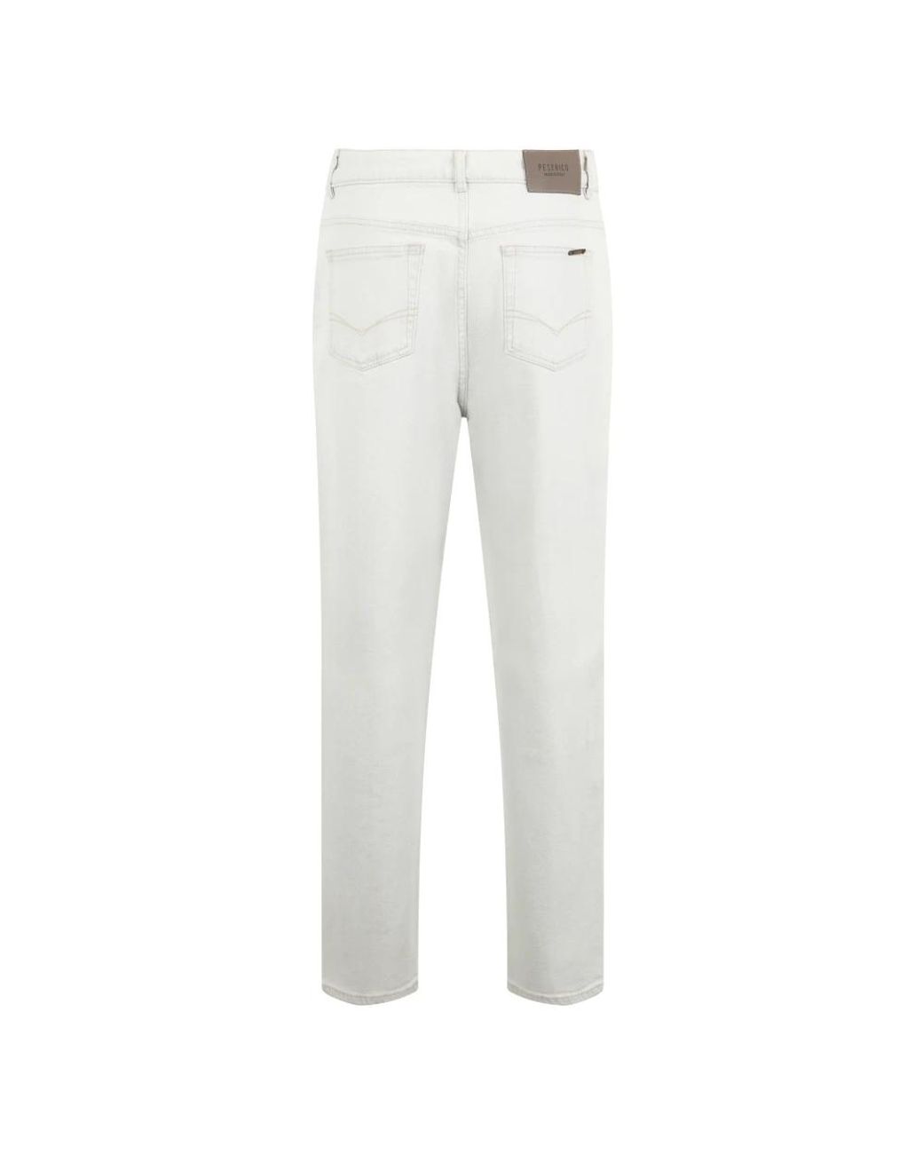 Peserico White Straight Jeans