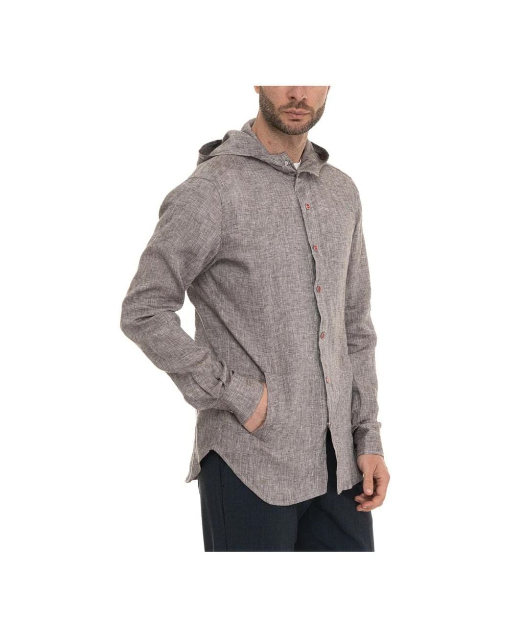 Kiton Gray Casual Shirts for men