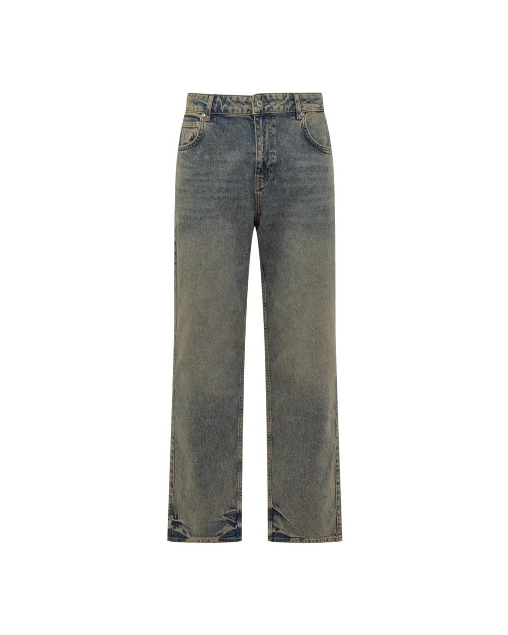 Represent Gray Straight Jeans for men