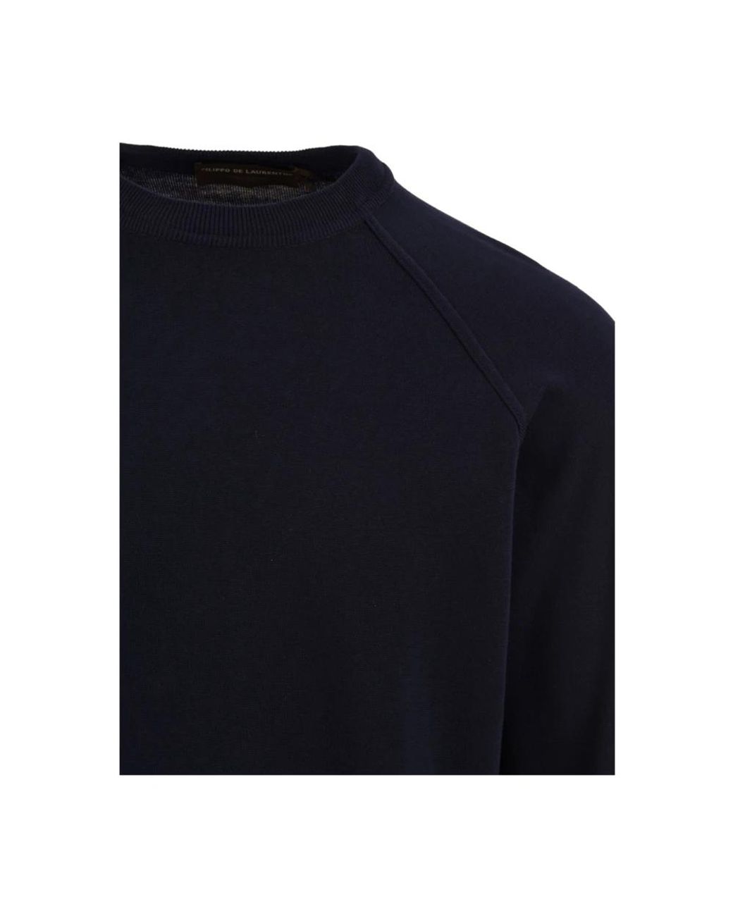 FILIPPO DE LAURENTIIS Blue Round-Neck Knitwear for men