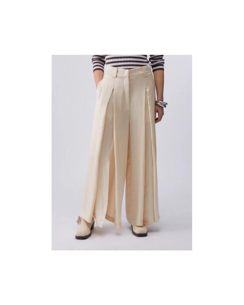 Liu Jo Natural Wide Trousers