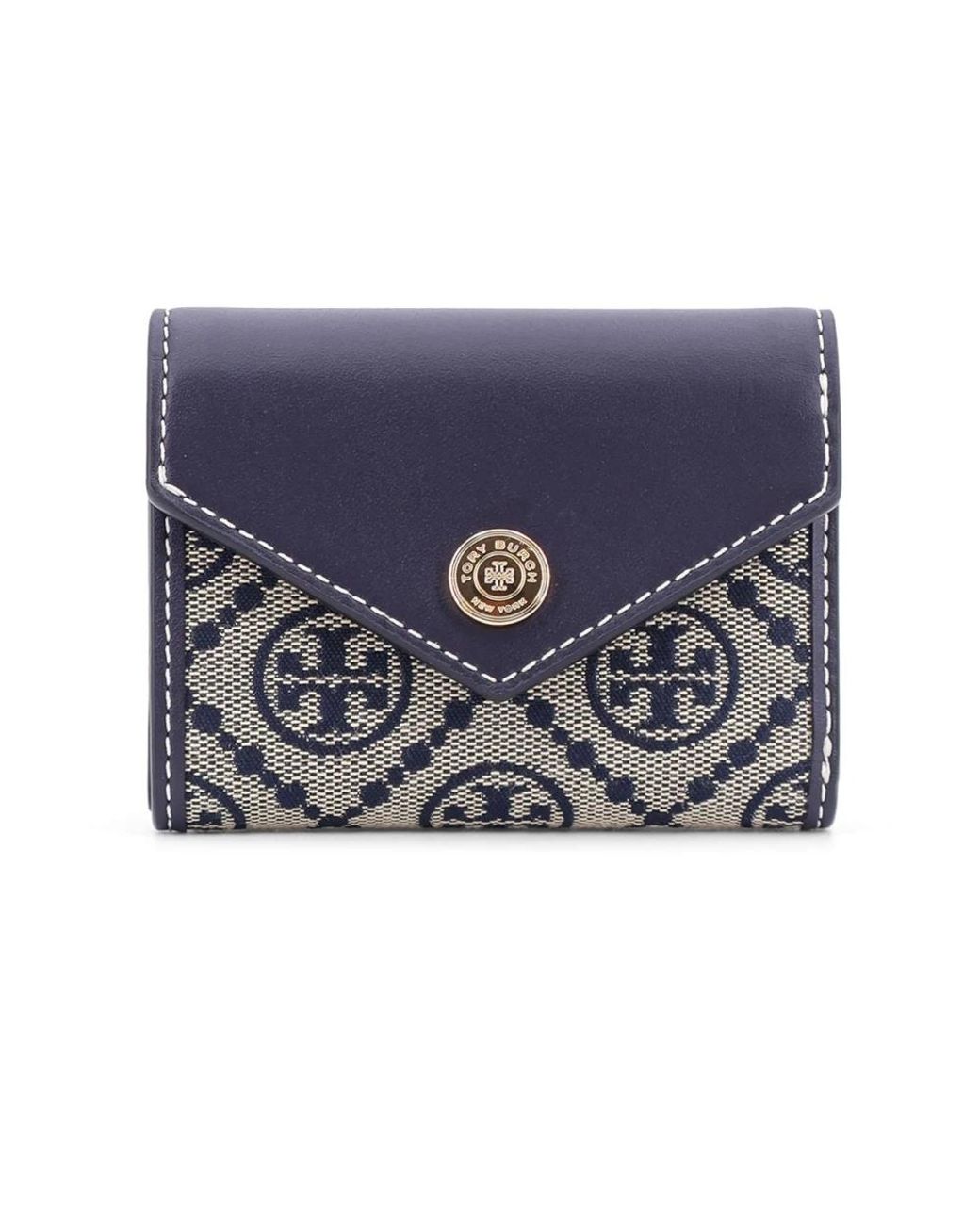 Tory Burch Blue Stilvolles Geldbörse & Kartenhalter Set