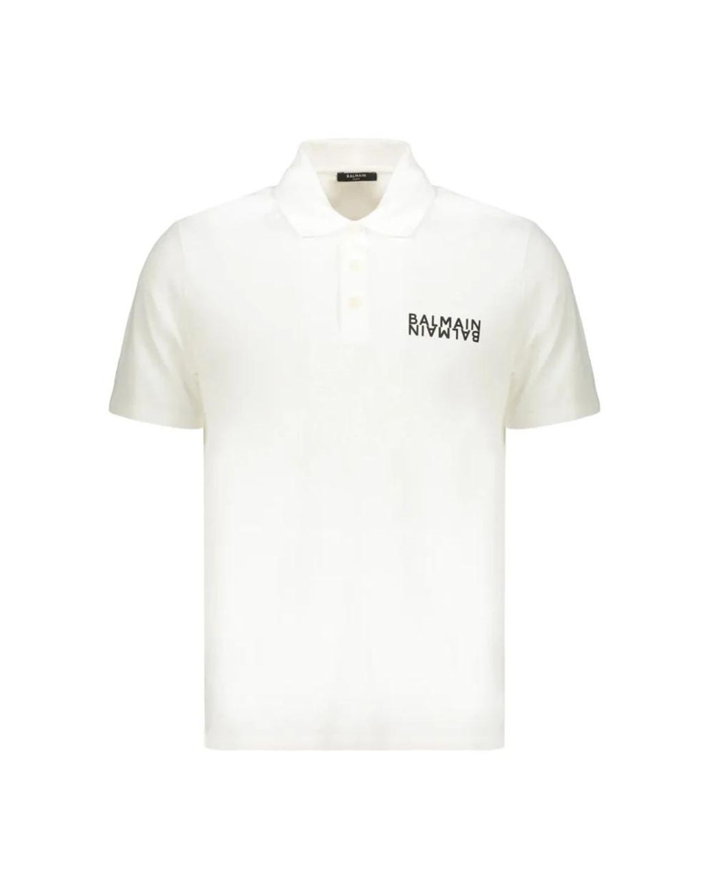Balmain White Polo Shirts for men