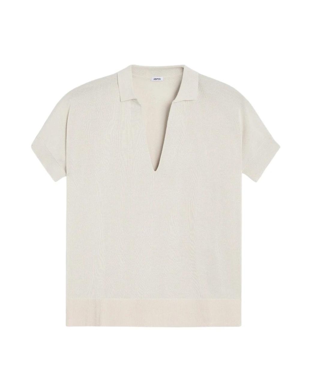 Aspesi White V-Neck Knitwear