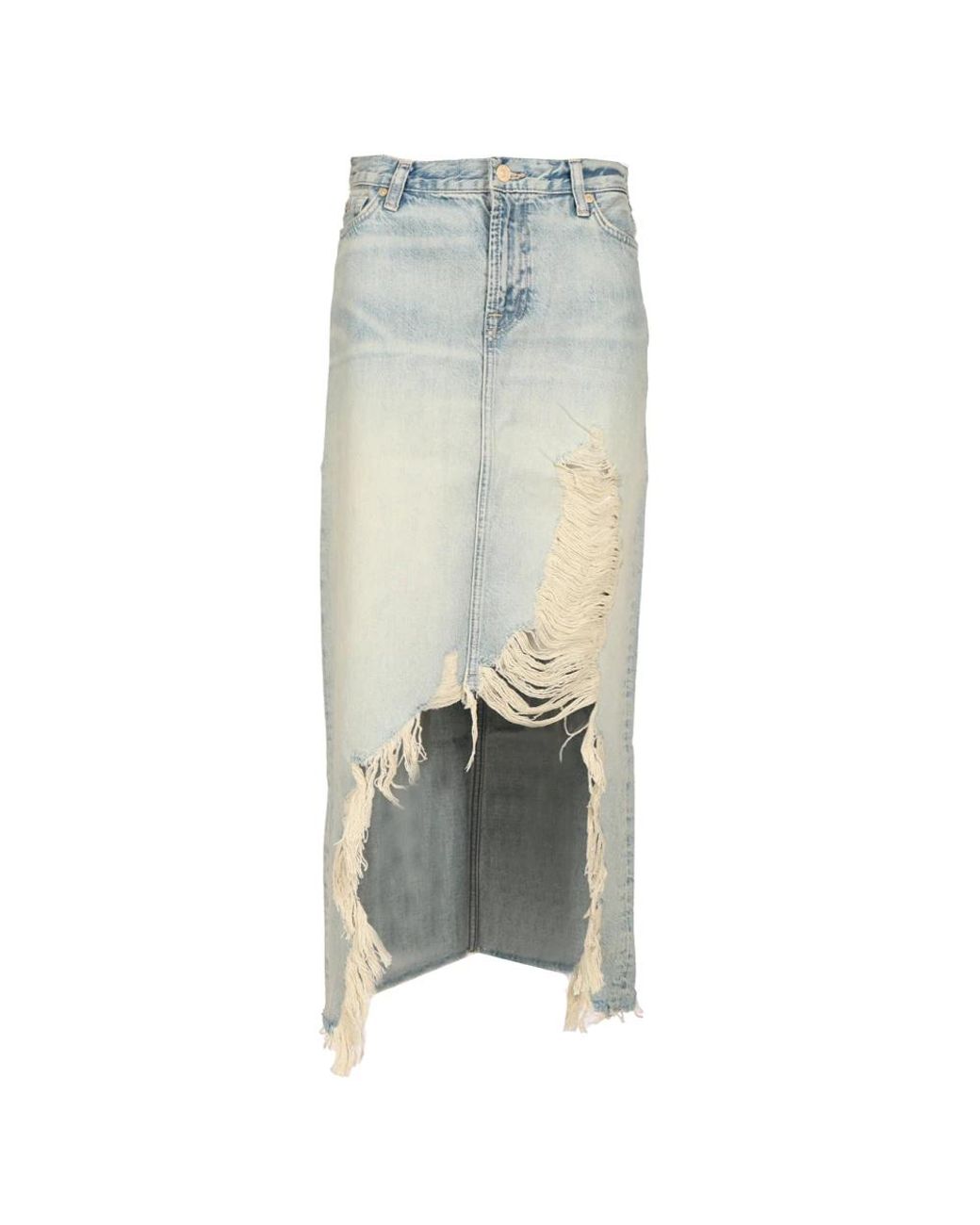 7 For All Mankind Gray Denim Skirts