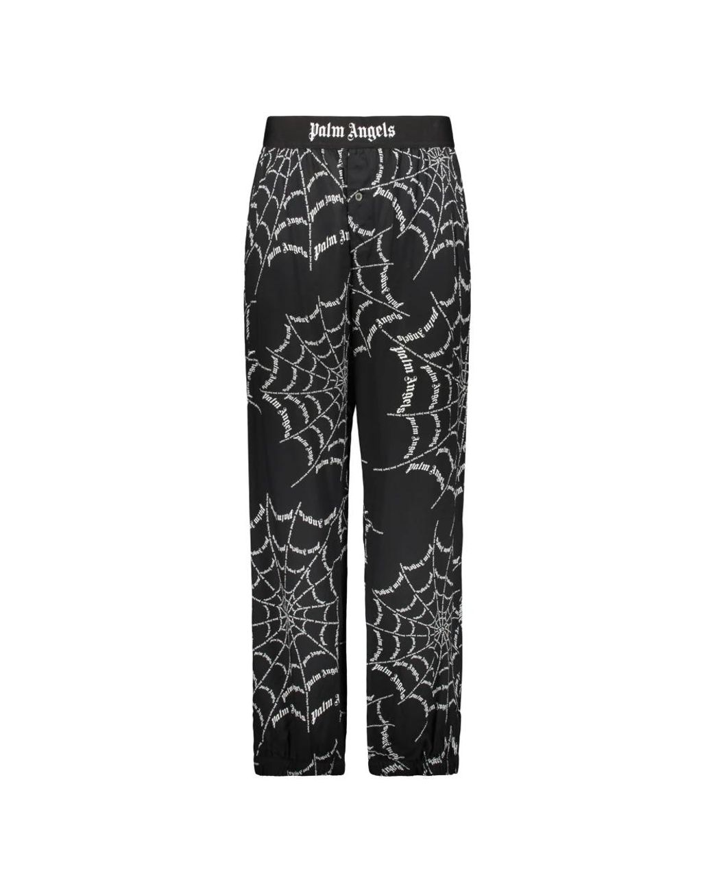 Palm Angels Gray Straight Trousers for men