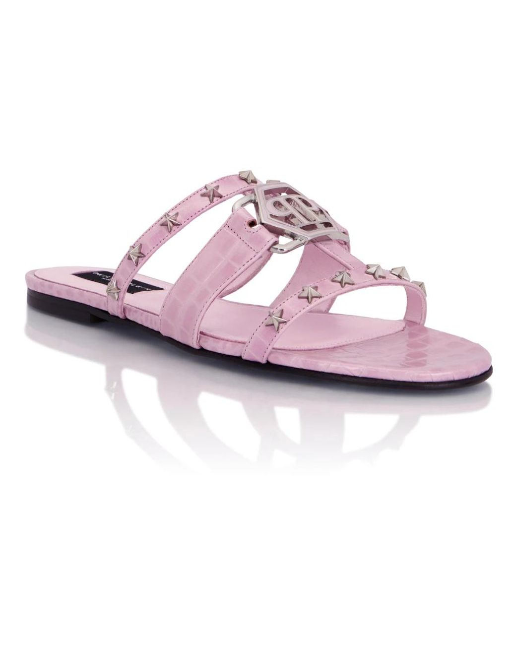 Philipp Plein Pink Sliders