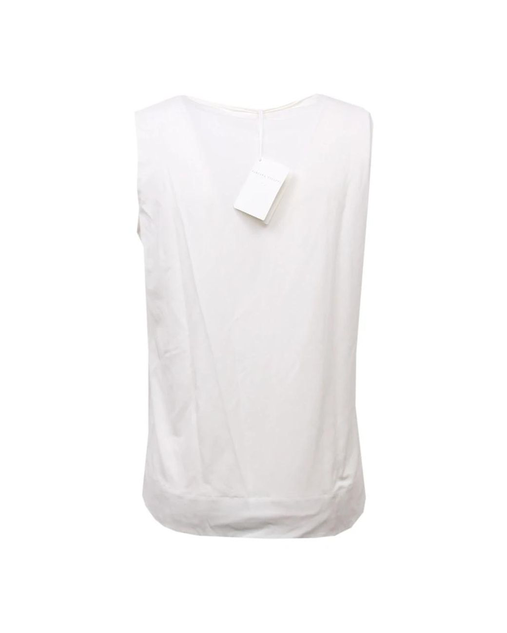 Fabiana Filippi White Sleeveless Tops