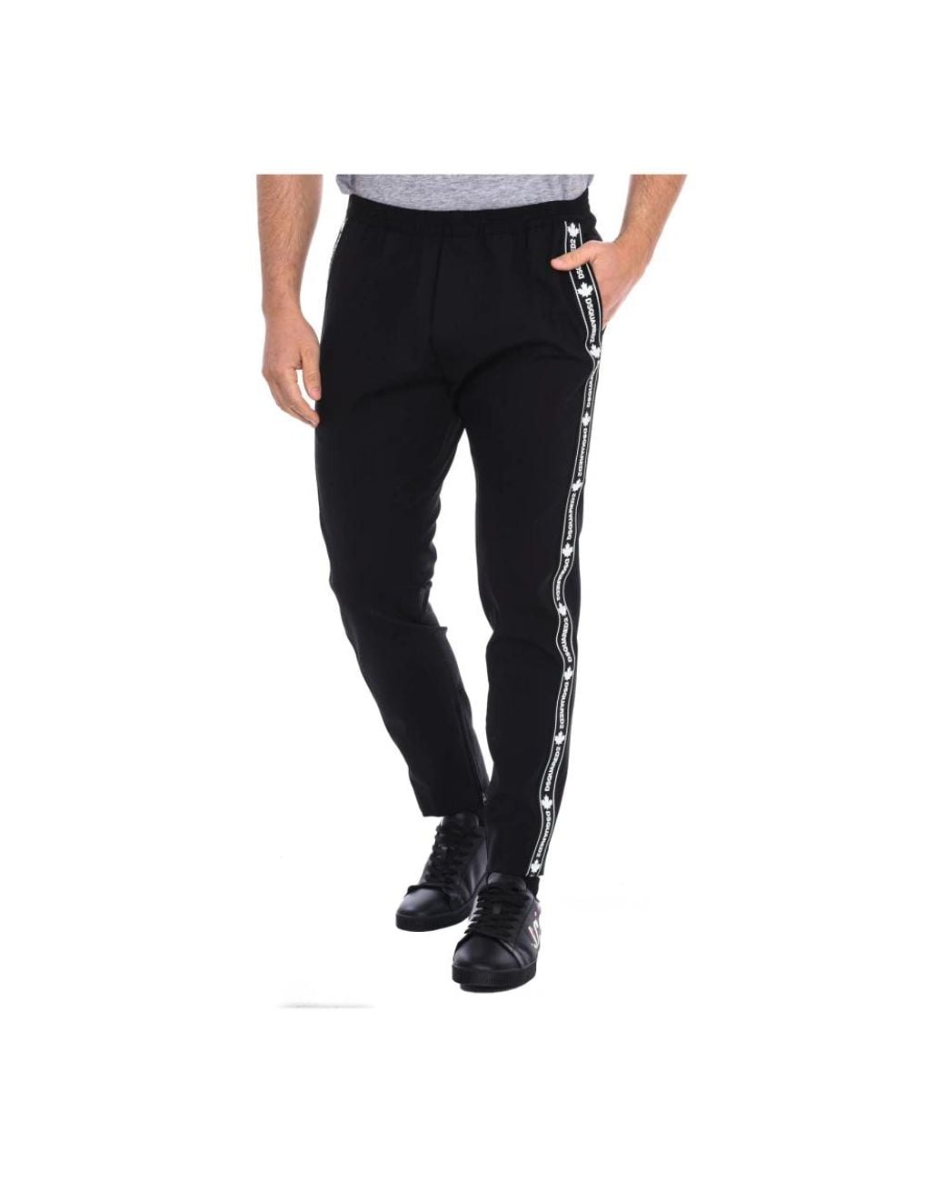 DSquared² Black Sweatpants for men