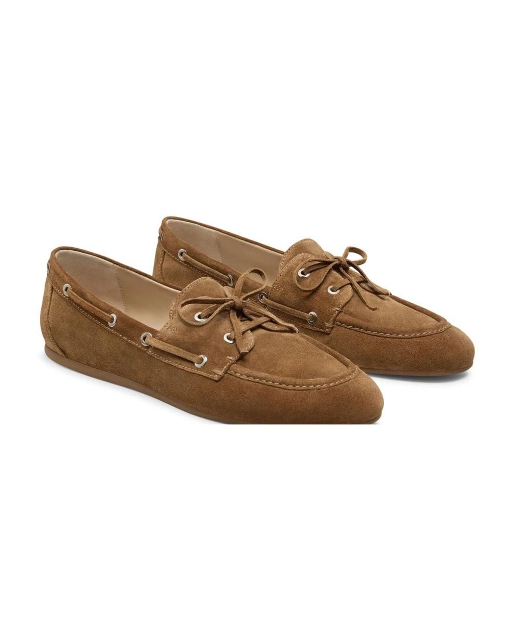 Stuart Weitzman Brown Tinsley Moccasin