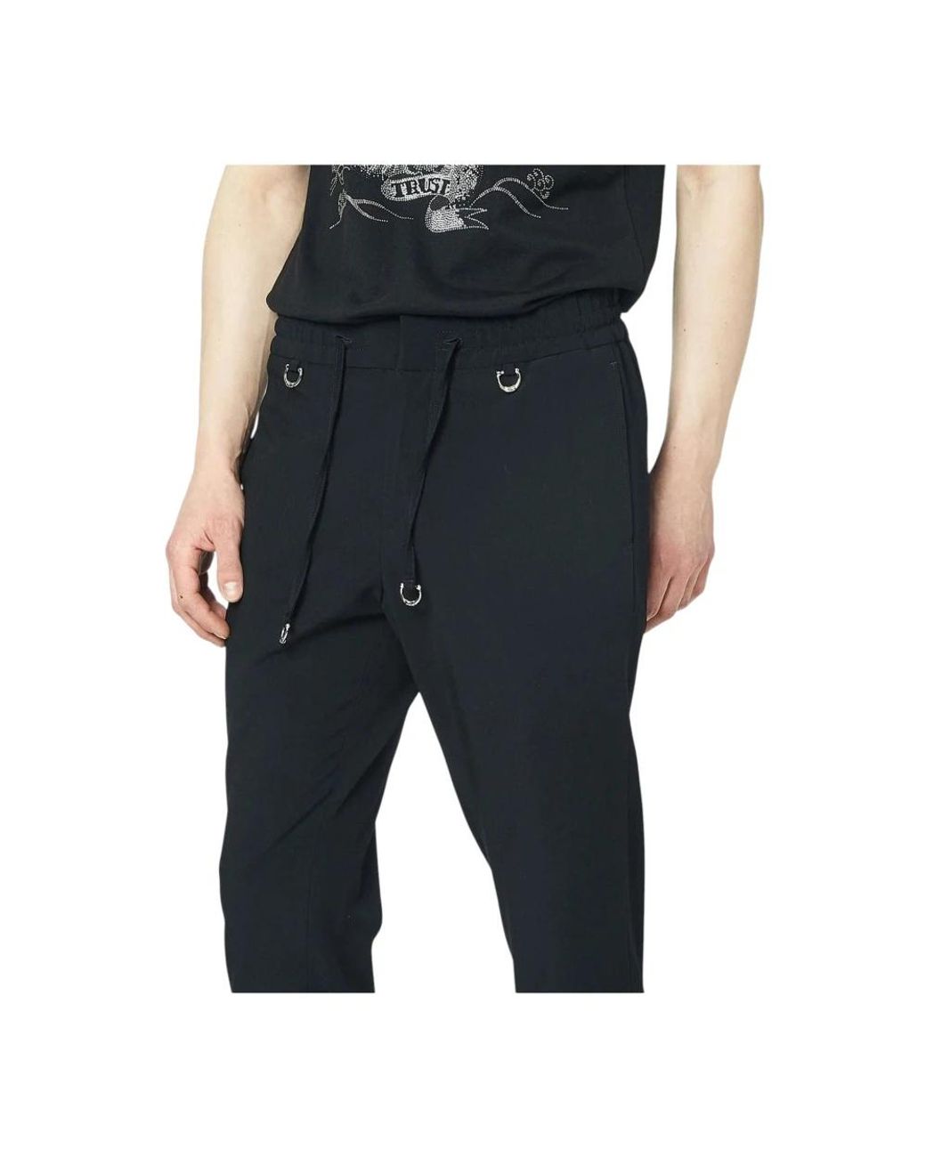 John Richmond Blue Slim-Fit Trousers for men