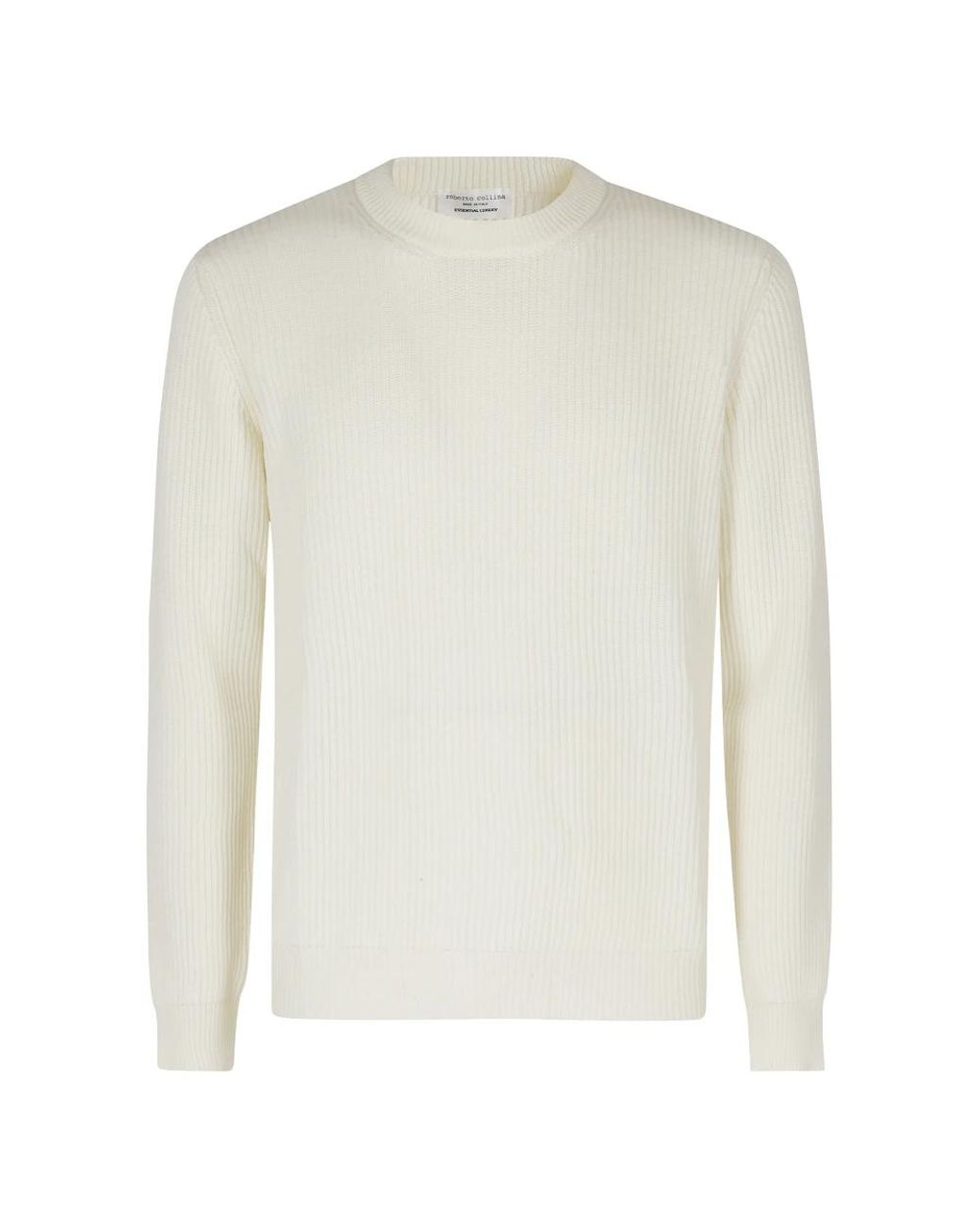 Roberto Collina White Round-Neck Knitwear for men