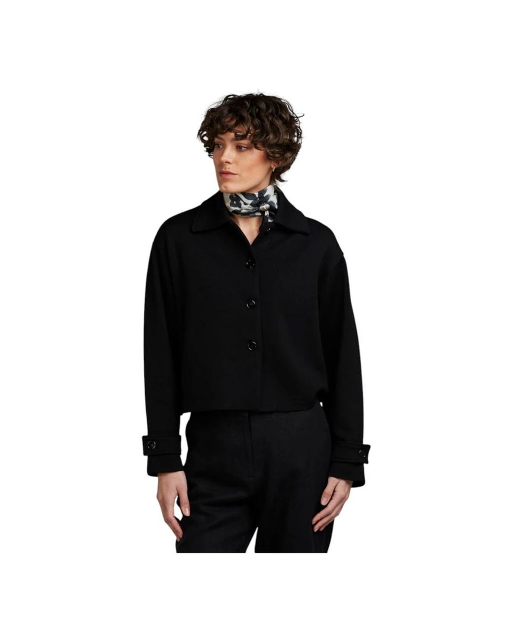 Stenstroms Black Merino Wool Jacket