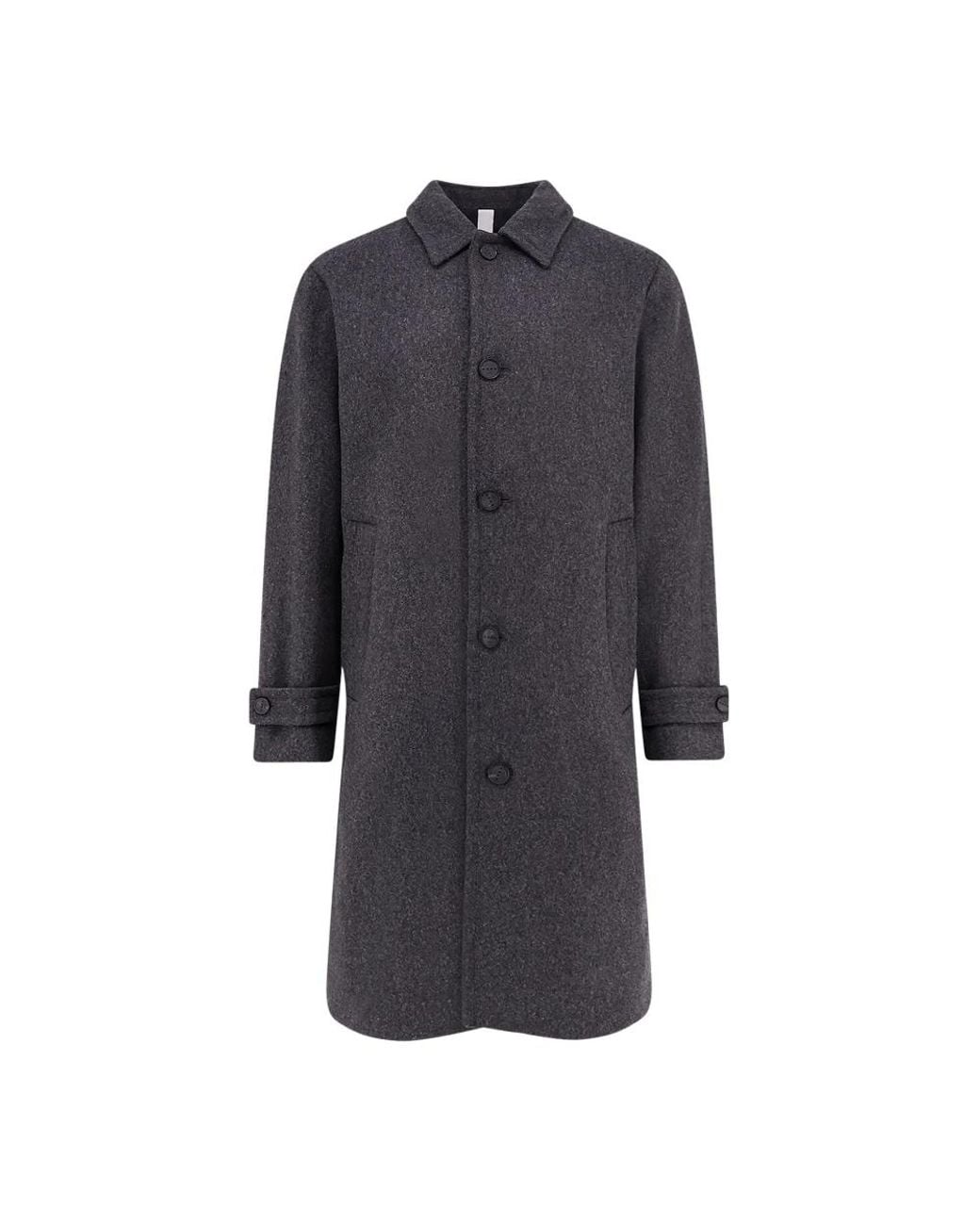 Hevò Blue Single-Breasted Coats for men