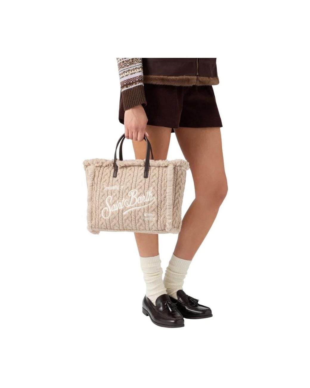 Mc2 Saint Barth Natural Shopping Bags