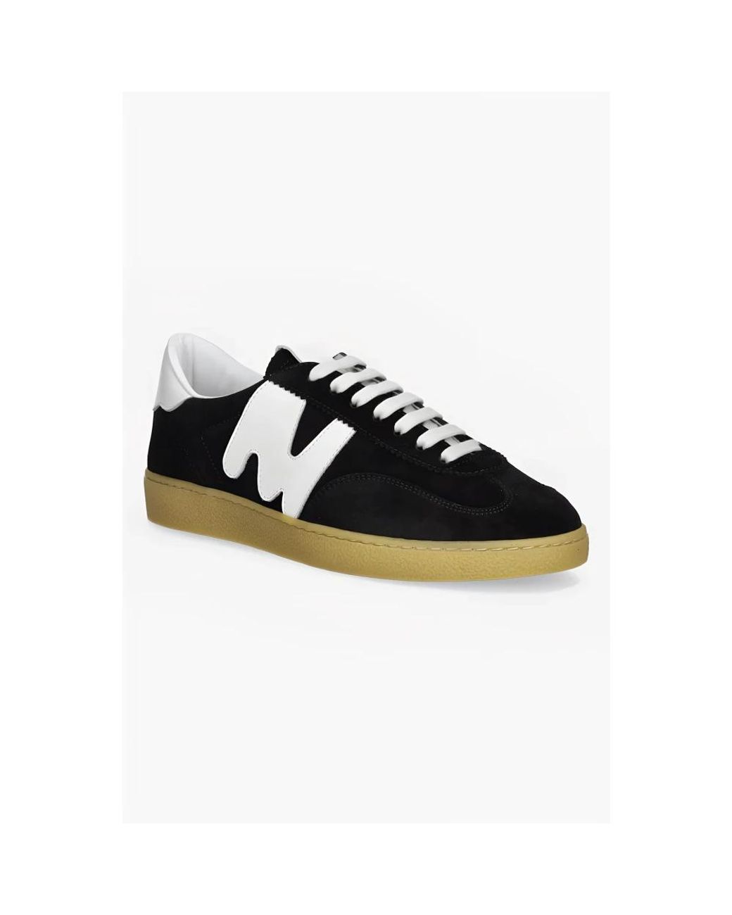 MSGM Black Retro Trainer